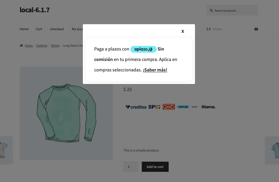 Product Detail widget Theme 2 provider overlay
